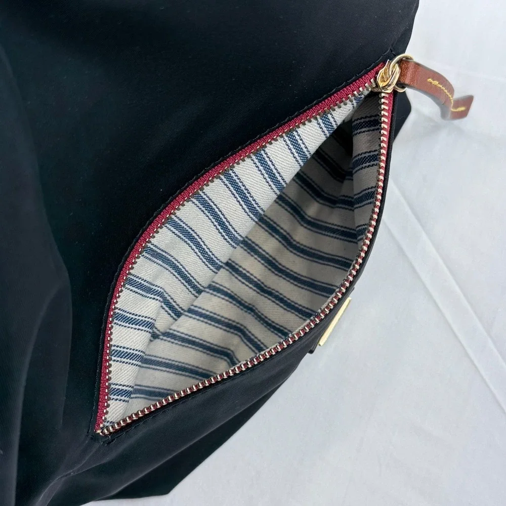 Dooney‎ & Bourke Wayfarer Small Hobo Crossbody Bag Nylon All Weather Black Purse